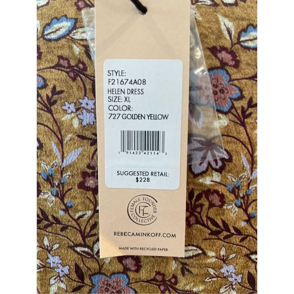 Rebecca Minkoff X Revolve Helen floral dress extra large XL New - Picture 8 of 10